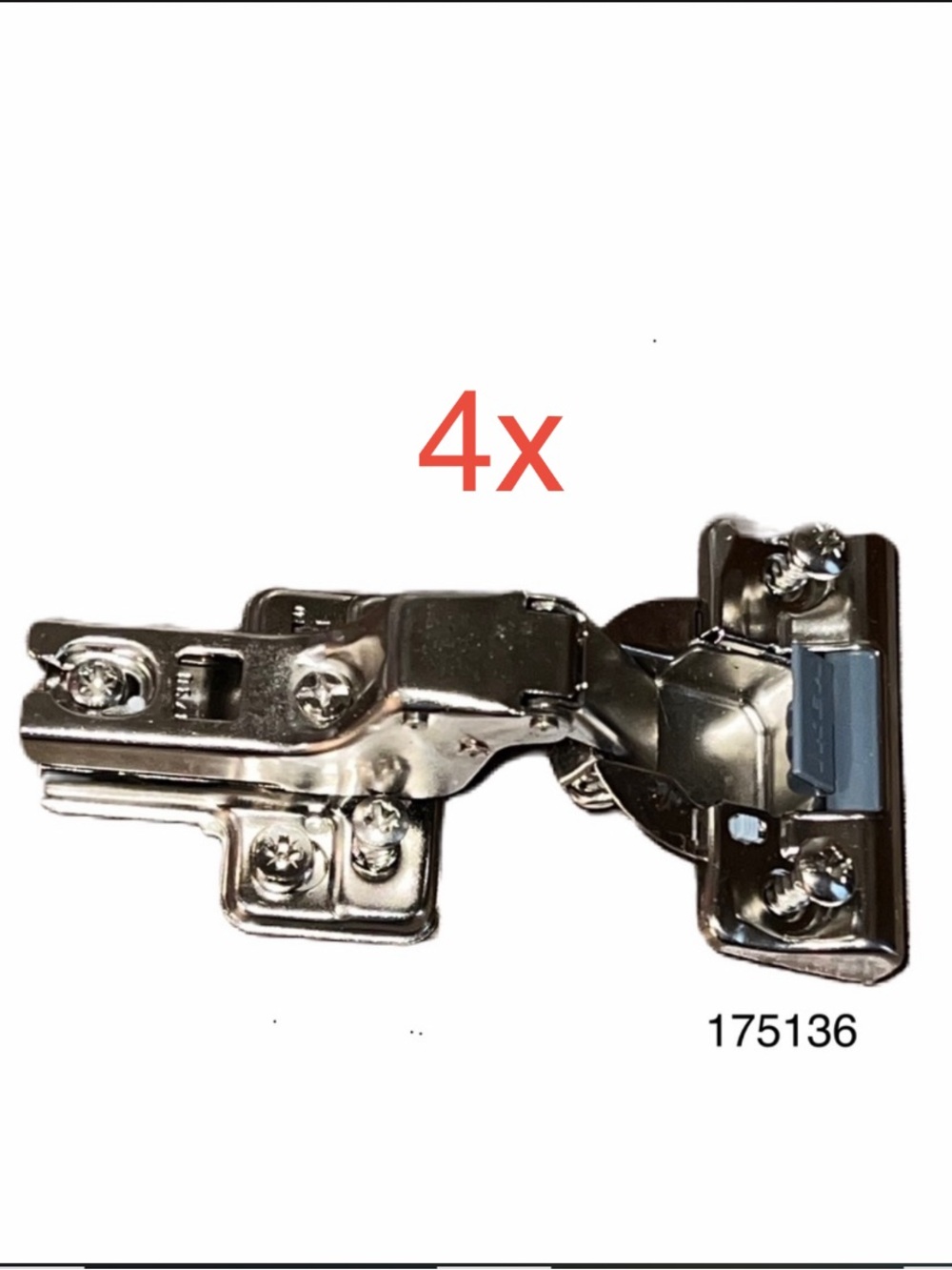 (4)x part 175136 Plate And Hinge with b-in Damper replacement for IKEA furniture
